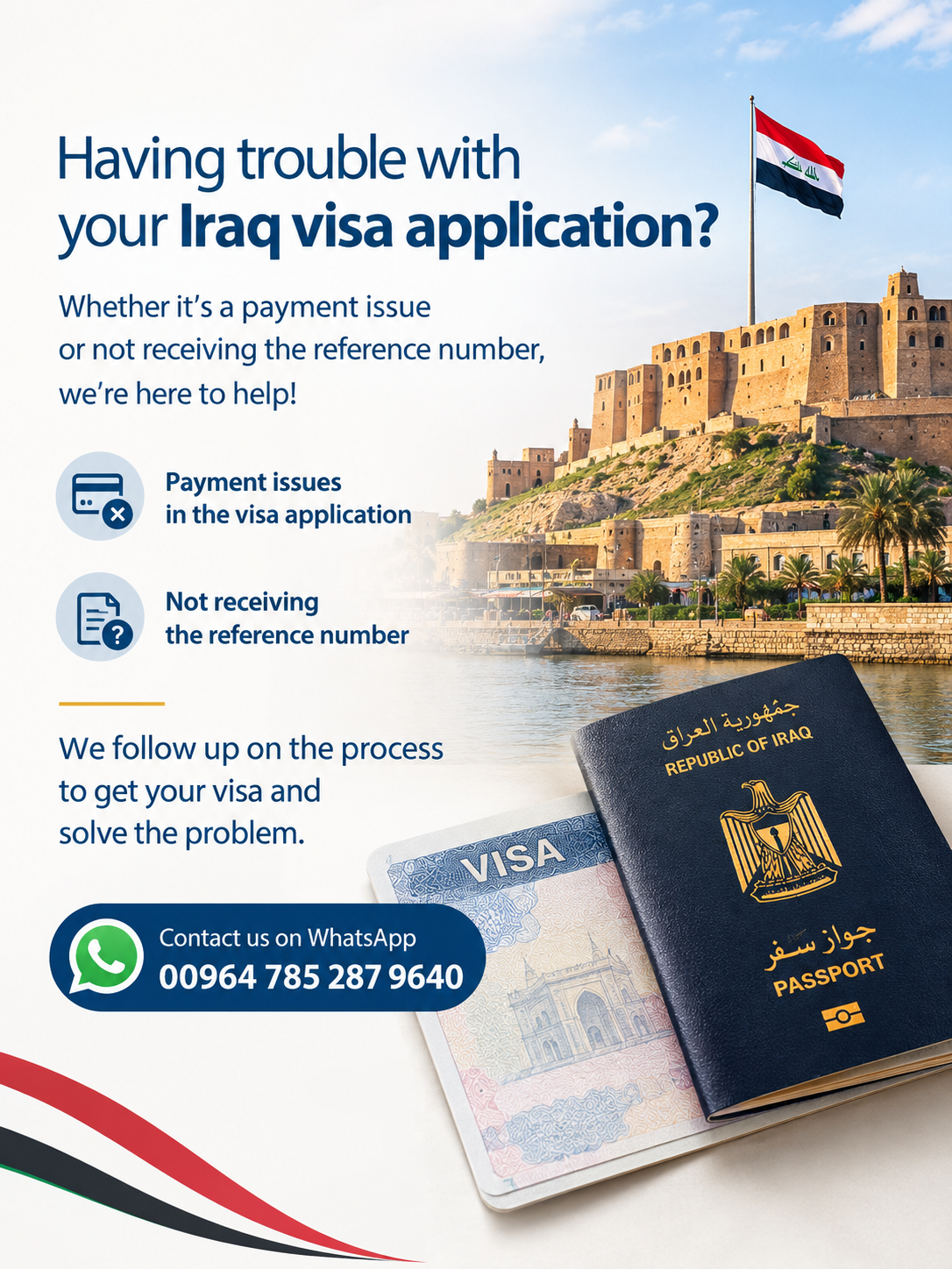 Iraq Visa Application Payment Issues
